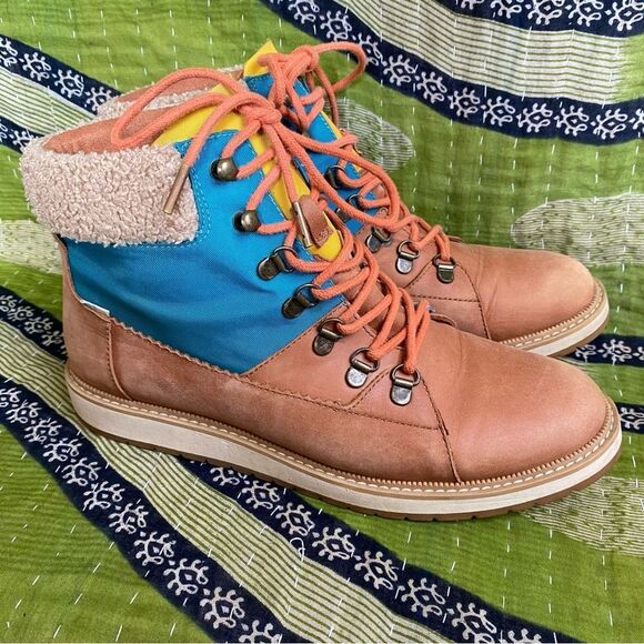 Tom’s Mesa Waterproof Urban Leather Boots Size 10 - Picture 5 of 16